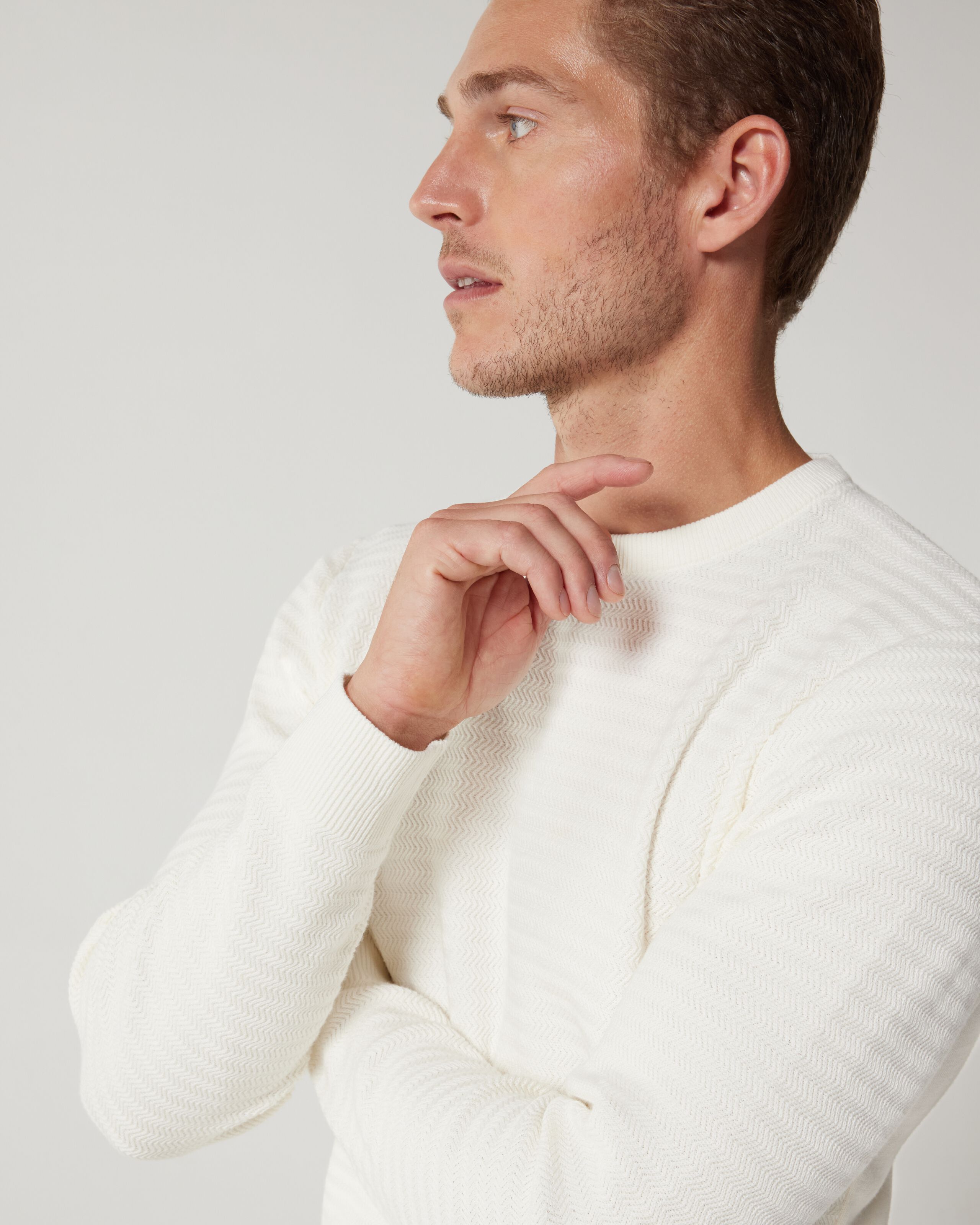 新品　正規品　BRIEFING STRIPE CREW NECK KNIT Stripe Crew Neck Knit
